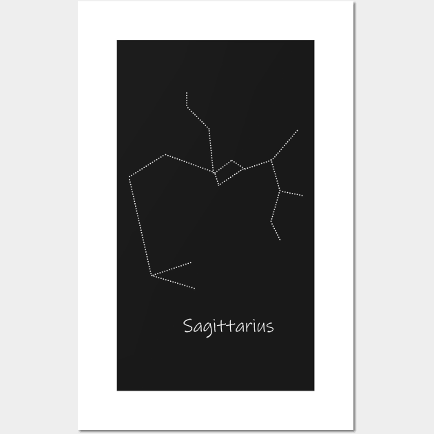 Sagittarius constellation Wall Art by Atinno